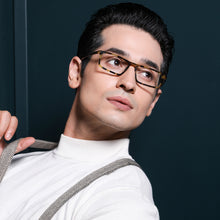 Load image into Gallery viewer, Tortoise Rectangle Full Rim Unisex Eyeglasses by Vincent Chase Online-131451