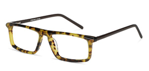 Tortoise Rectangle Full Rim Unisex Eyeglasses by Vincent Chase Online-131451