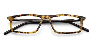 Tortoise Rectangle Full Rim Unisex Eyeglasses by Vincent Chase Online-131451