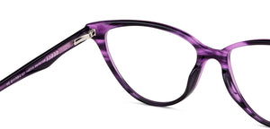 Purple Cat Eye Full Rim Women Eyeglasses by Vincent Chase-149315