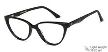 Load image into Gallery viewer, Black Cat Eye Full Rim Women Eyeglasses by Vincent Chase-147857