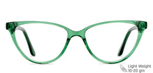 Load image into Gallery viewer, Green Cat Eye Full Rim Unisex Eyeglasses by Vincent Chase-147858