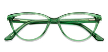 Load image into Gallery viewer, Green Cat Eye Full Rim Unisex Eyeglasses by Vincent Chase-147858