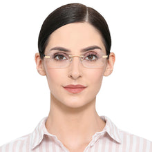 Load image into Gallery viewer, Tortoise Rectangle Rimless Unisex Eyeglasses by Vincent Chase VC-131463