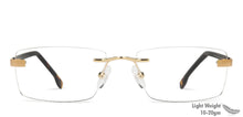 Load image into Gallery viewer, Tortoise Rectangle Rimless Unisex Eyeglasses by Vincent Chase VC-131463