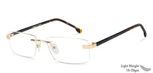 Load image into Gallery viewer, Tortoise Rectangle Rimless Unisex Eyeglasses by Vincent Chase VC-131463