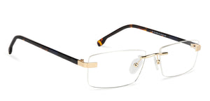 Tortoise Rectangle Rimless Unisex Eyeglasses by Vincent Chase VC-131463