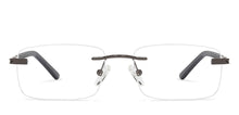 Load image into Gallery viewer, Blue Rectangle Rimless Unisex Eyeglasses by Vincent Chase Online-131466