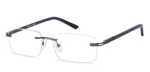 Load image into Gallery viewer, Blue Rectangle Rimless Unisex Eyeglasses by Vincent Chase Online-131466