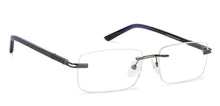Load image into Gallery viewer, Blue Rectangle Rimless Unisex Eyeglasses by Vincent Chase Online-131466