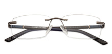 Load image into Gallery viewer, Blue Rectangle Rimless Unisex Eyeglasses by Vincent Chase Online-131466