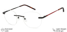 Load image into Gallery viewer, Red Round Rimless Unisex Eyeglasses by Vincent Chase Essentials-131474