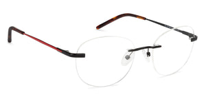 Red Round Rimless Unisex Eyeglasses by Vincent Chase Essentials-131474