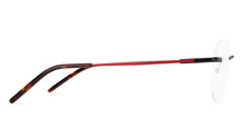 Load image into Gallery viewer, Red Round Rimless Unisex Eyeglasses by Vincent Chase Essentials-131474