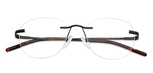Red Round Rimless Unisex Eyeglasses by Vincent Chase Essentials-131474