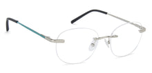Load image into Gallery viewer, Silver Round Rimless Narrow Unisex Eyeglasses by Vincent Chase-140395