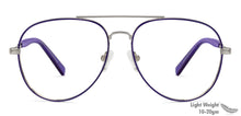Load image into Gallery viewer, Blue Aviator Full Rim Women Eyeglasses by Vincent Chase Online-131481