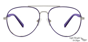 Blue Aviator Full Rim Women Eyeglasses by Vincent Chase Online-131481
