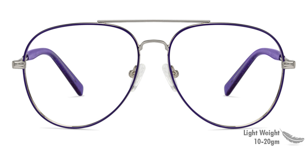 Blue Aviator Full Rim Women Eyeglasses by Vincent Chase Online-131481