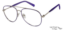 Load image into Gallery viewer, Blue Aviator Full Rim Women Eyeglasses by Vincent Chase Online-131481