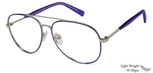 Blue Aviator Full Rim Women Eyeglasses by Vincent Chase Online-131481