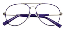 Load image into Gallery viewer, Blue Aviator Full Rim Women Eyeglasses by Vincent Chase Online-131481