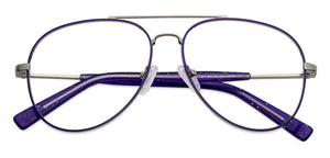 Blue Aviator Full Rim Women Eyeglasses by Vincent Chase Online-131481