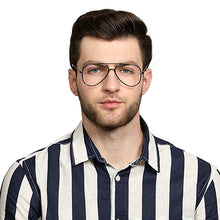 Load image into Gallery viewer, Black Aviator Full Rim Unisex Eyeglasses by Vincent Chase Essentials-131486