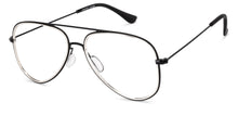 Load image into Gallery viewer, Black Aviator Full Rim Unisex Eyeglasses by Vincent Chase Essentials-131486