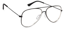 Load image into Gallery viewer, Black Aviator Full Rim Unisex Eyeglasses by Vincent Chase Essentials-131486