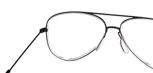 Black Aviator Full Rim Unisex Eyeglasses by Vincent Chase Essentials-131486