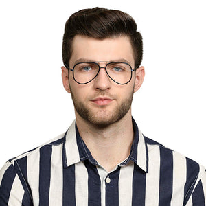 Blue Aviator Full Rim Unisex Eyeglasses by Vincent Chase VC-131488
