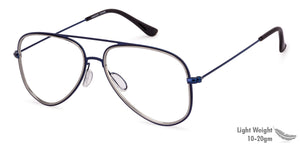 Blue Aviator Full Rim Unisex Eyeglasses by Vincent Chase VC-131488