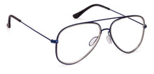 Load image into Gallery viewer, Blue Aviator Full Rim Unisex Eyeglasses by Vincent Chase VC-131488