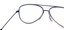 Load image into Gallery viewer, Blue Aviator Full Rim Unisex Eyeglasses by Vincent Chase VC-131488