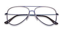Load image into Gallery viewer, Blue Aviator Full Rim Unisex Eyeglasses by Vincent Chase VC-131488