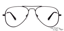 Load image into Gallery viewer, Black Aviator Full Rim Unisex Eyeglasses by Vincent Chase Online-131490