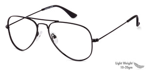 Black Aviator Full Rim Unisex Eyeglasses by Vincent Chase Online-131490