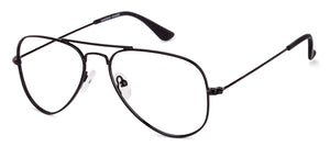 Black Aviator Full Rim Unisex Eyeglasses by Vincent Chase Online-131490
