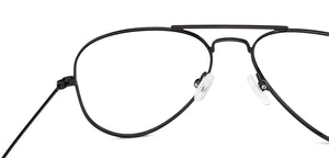 Black Aviator Full Rim Unisex Eyeglasses by Vincent Chase Online-131490