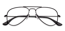 Load image into Gallery viewer, Black Aviator Full Rim Unisex Eyeglasses by Vincent Chase Online-131490