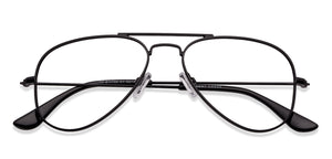 Black Aviator Full Rim Unisex Eyeglasses by Vincent Chase Online-131490
