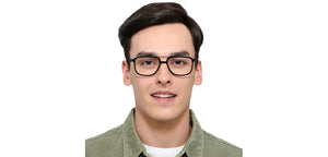 Black Square Full Rim Unisex Eyeglasses by Vincent Chase Online-138893