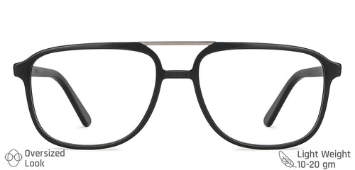 Black Square Full Rim Unisex Eyeglasses by Vincent Chase-131498