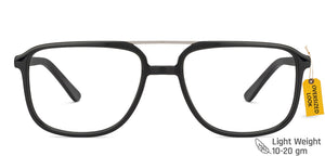 Black Square Full Rim Unisex Eyeglasses by Vincent Chase Online-138893