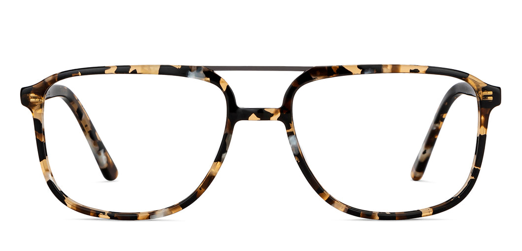 Tortoise Square Full Rim Unisex Eyeglasses by Vincent Chase-149314