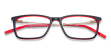 Load image into Gallery viewer, Blue Rectangle Full Rim Unisex Eyeglasses by Vincent Chase VC-131504