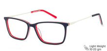 Load image into Gallery viewer, Blue Rectangle Full Rim Unisex Eyeglasses by Vincent Chase VC-131504