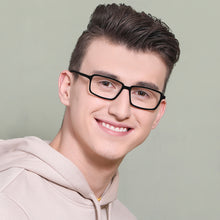 Load image into Gallery viewer, Black Rectangle Full Rim Unisex Eyeglasses by Vincent Chase Online-131508