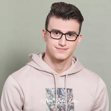 Load image into Gallery viewer, Black Rectangle Full Rim Unisex Eyeglasses by Vincent Chase Online-131508